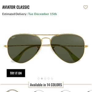 Polarized Ray Bans Aviator Classic